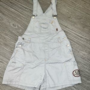 Vintage Mickey Unlimited Short Grey Overalls